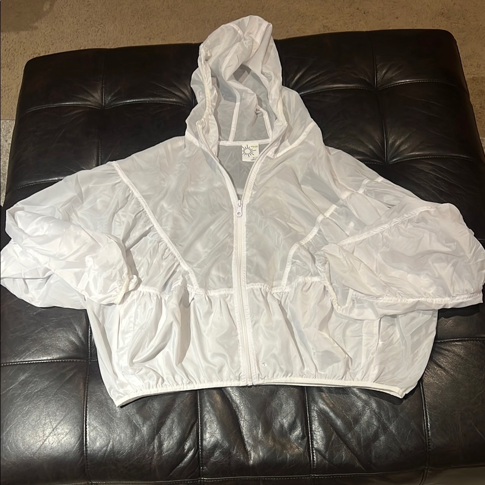 White Hooded Women's Jacket
